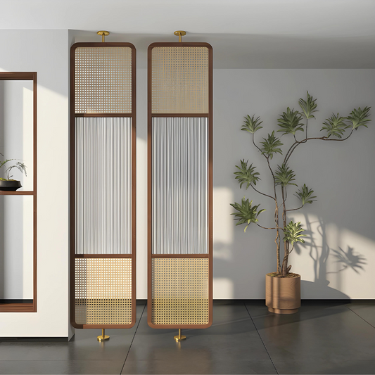 TOLSA Rattan Privacy Screen | Room Divider