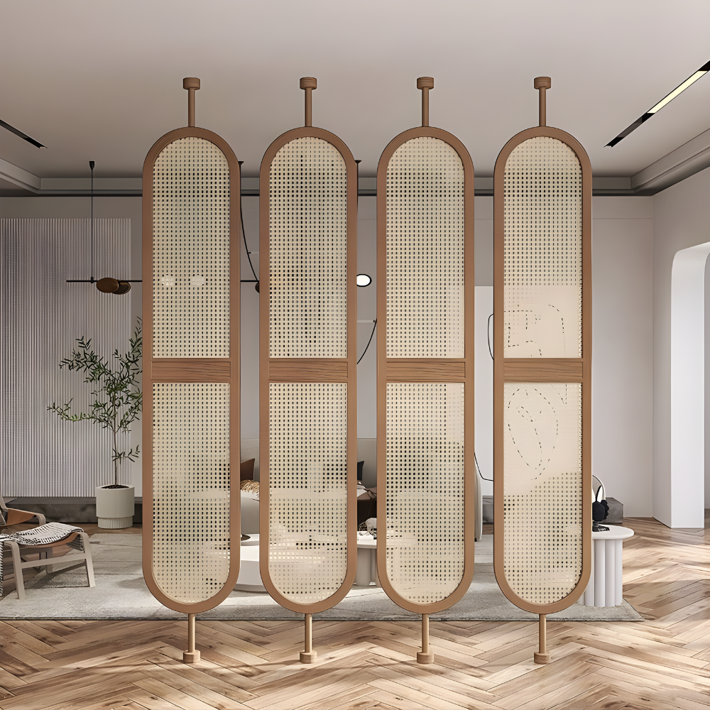 36 In Privacy Screen Rattan EERO Rattan Privacy Screen | Room Divider