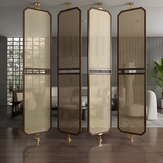 BERNARD Rattan Privacy Screen | Room Divider