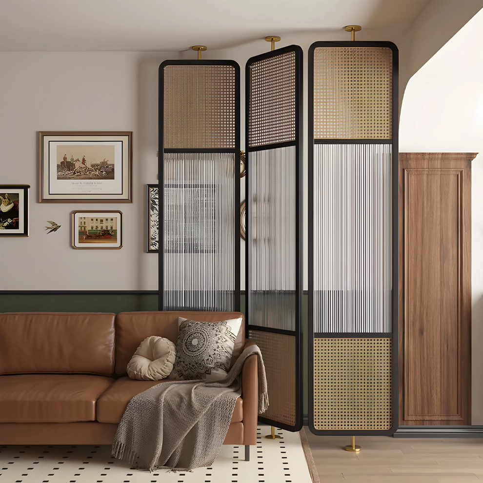 36 In Privacy Screen Rattan TOLSA Rattan Privacy Screen | Room Divider