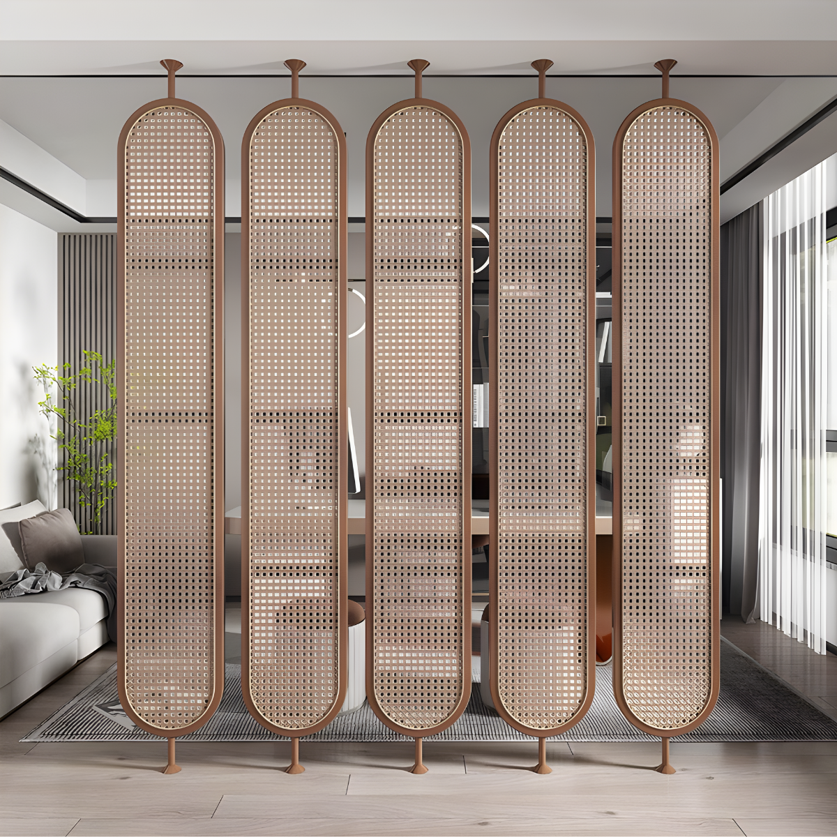 36 In Privacy Screen Rattan ALTO Rattan Privacy Screen | Room Divider