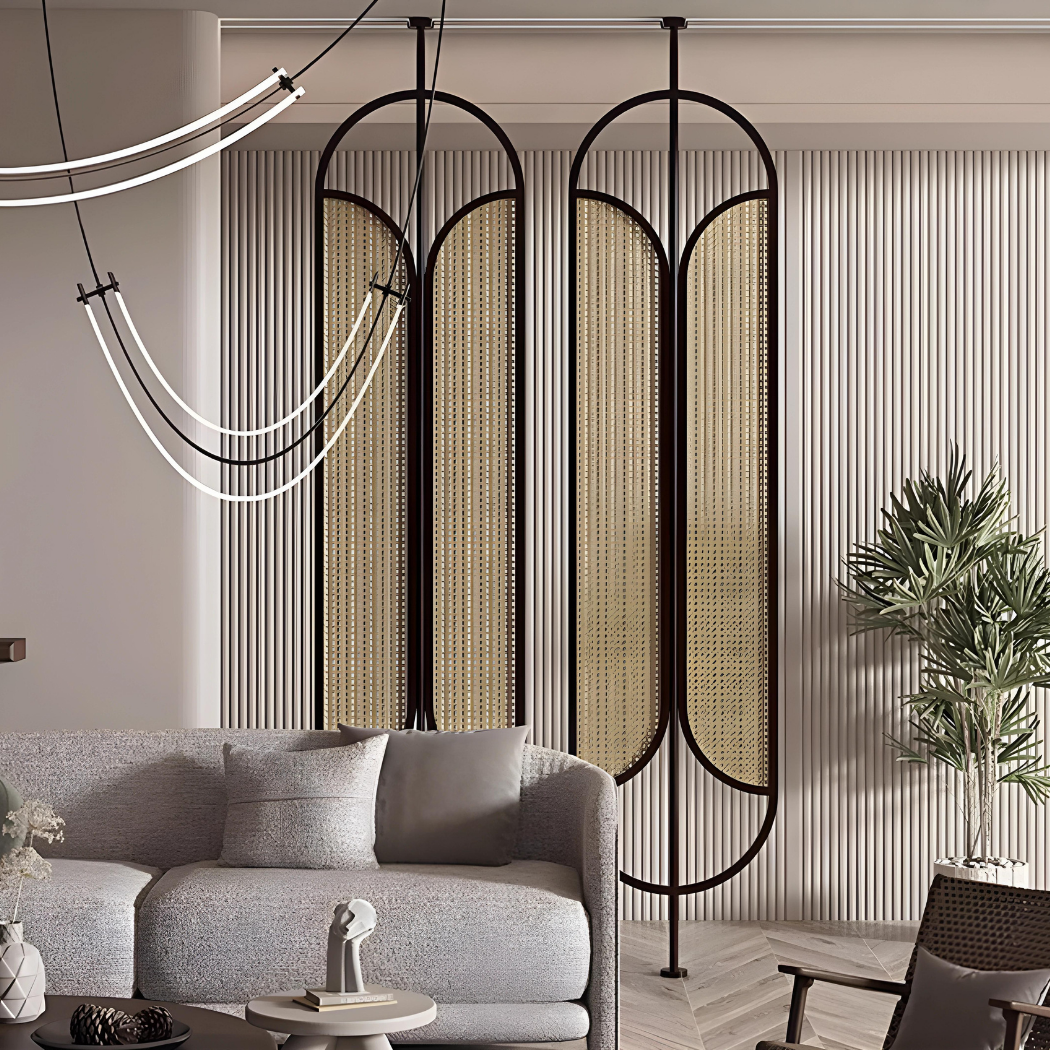 BERKEL Rattan Privacy Screen | Room Divider
