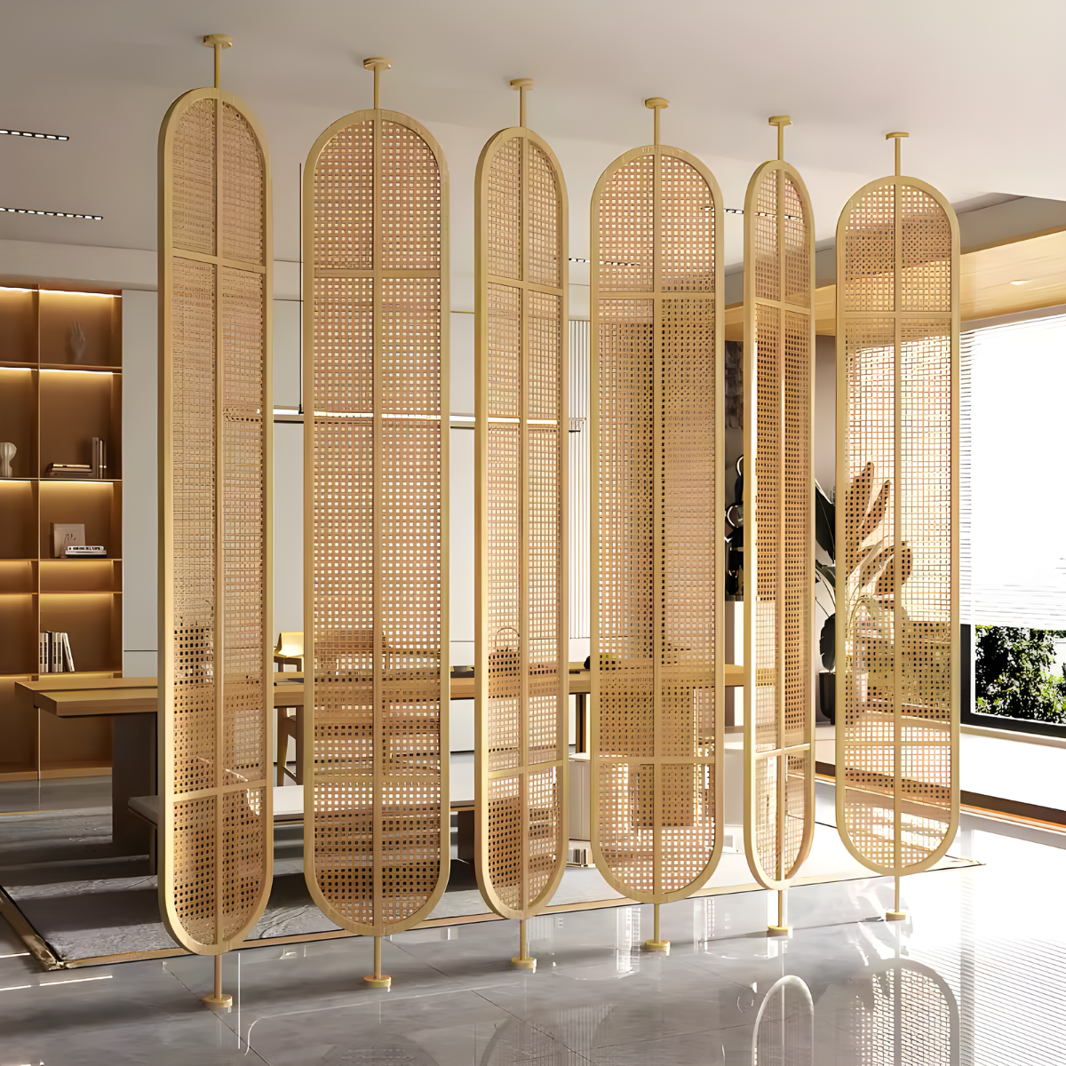 PELLI Rattan Privacy Screen | Room Divider