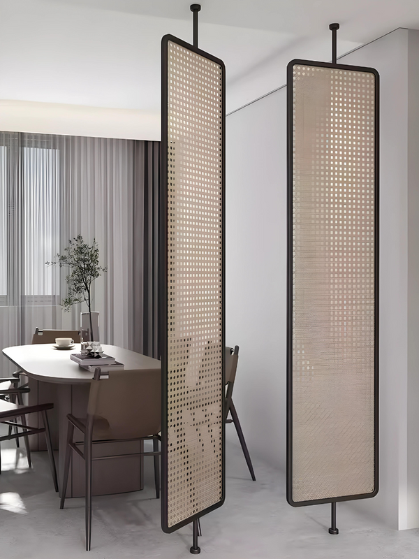 CREWE Metal Rattan Privacy Screen | Room Divider